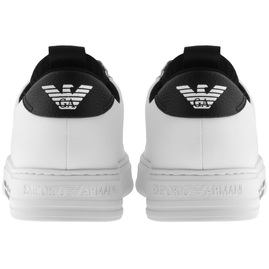 Alternative Image for ProductEmporio Armani Logo Trainers White2